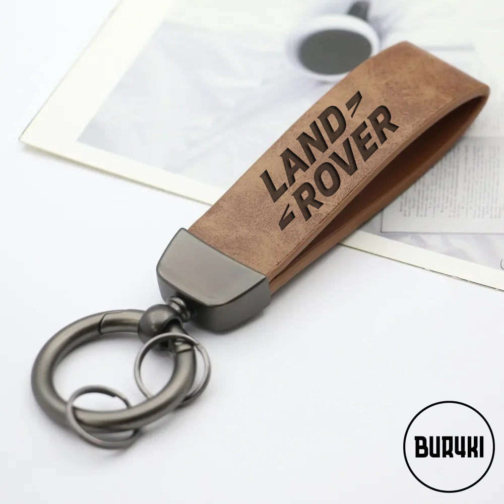 Land Rover Leather Keychain