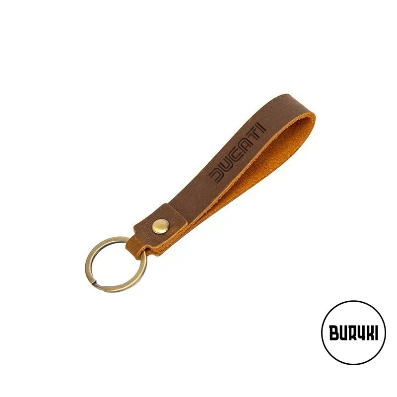 Ducati Leather Keychain