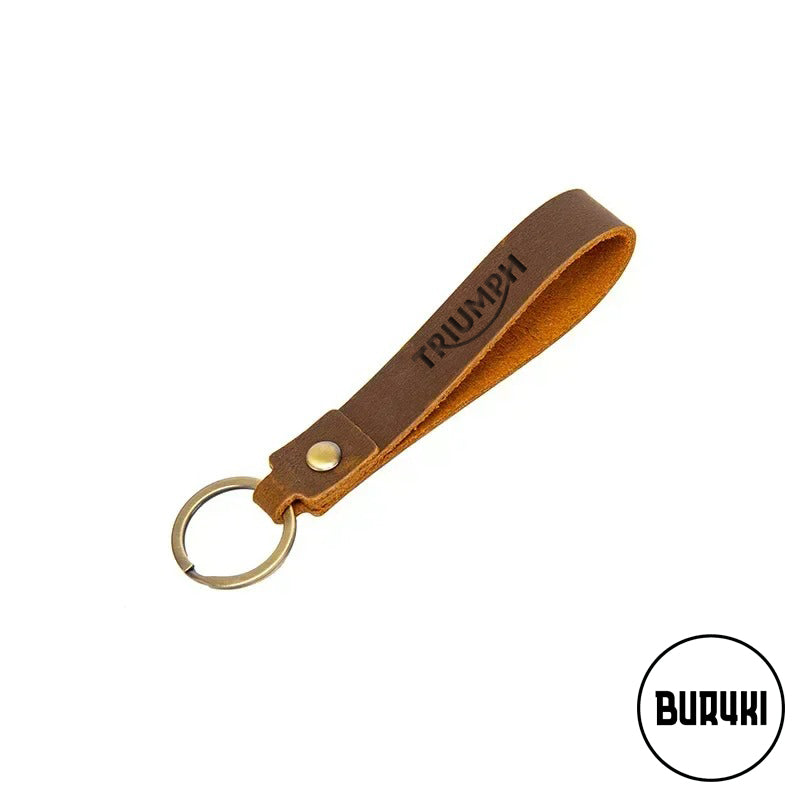 Triumph Leather Keychain