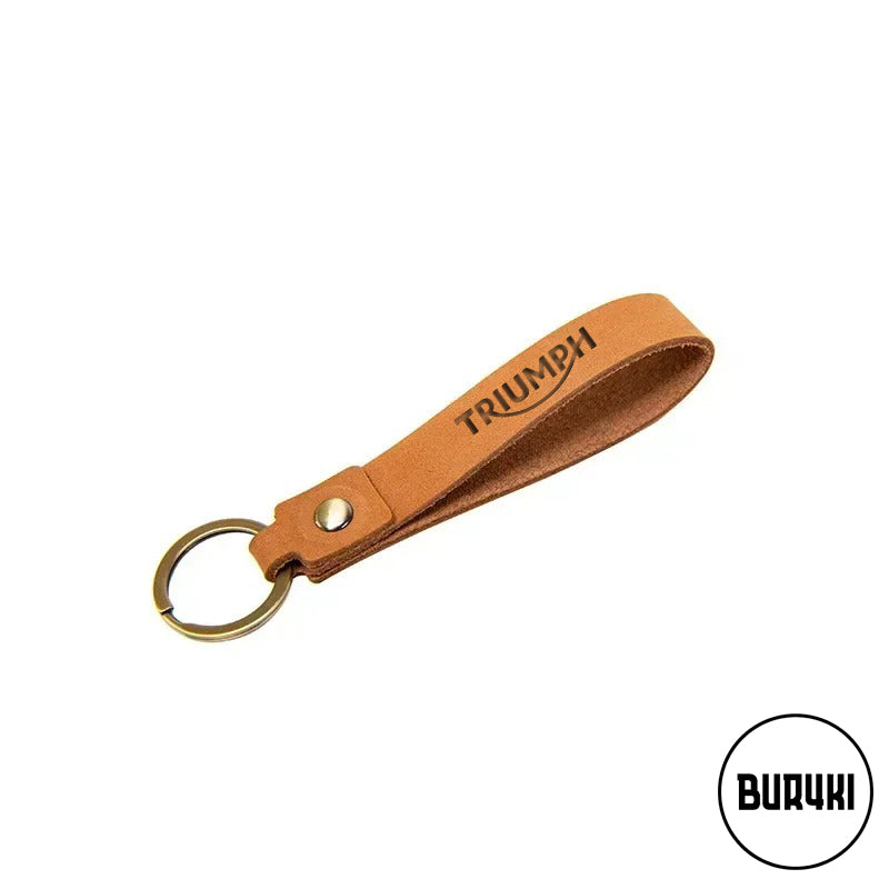 Triumph Leather Keychain