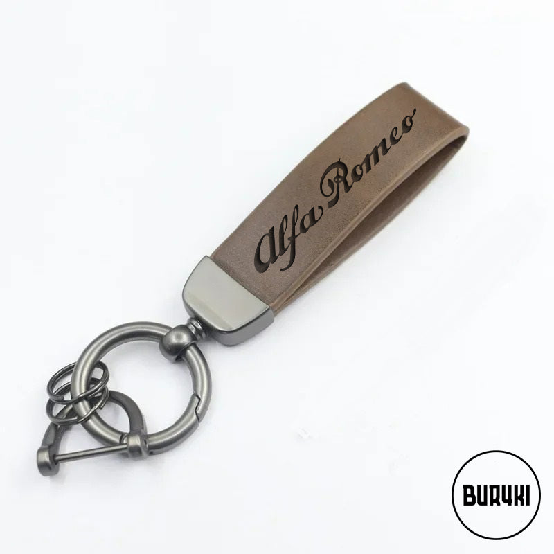 Alfa Romeo Leather Keychain