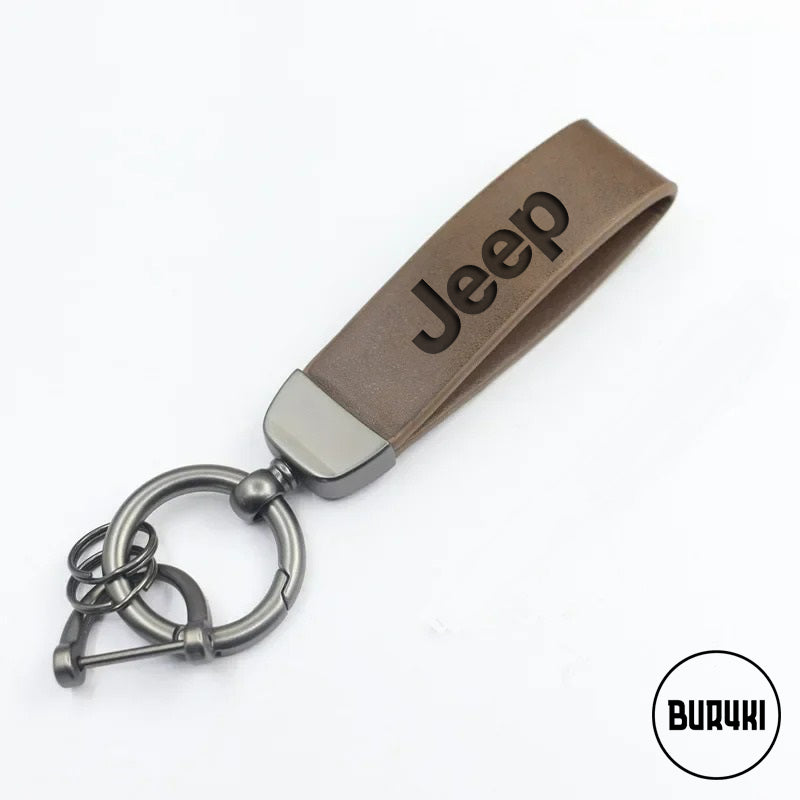 Jeep Leather Keychain