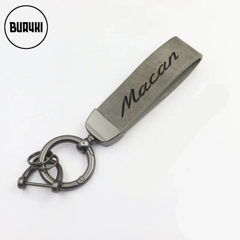 Porsche Macan Leather Keychain