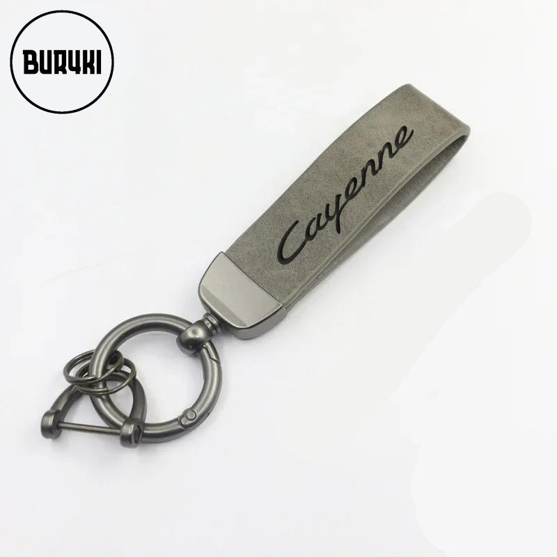 Porsche Cayenne Leather Keychain