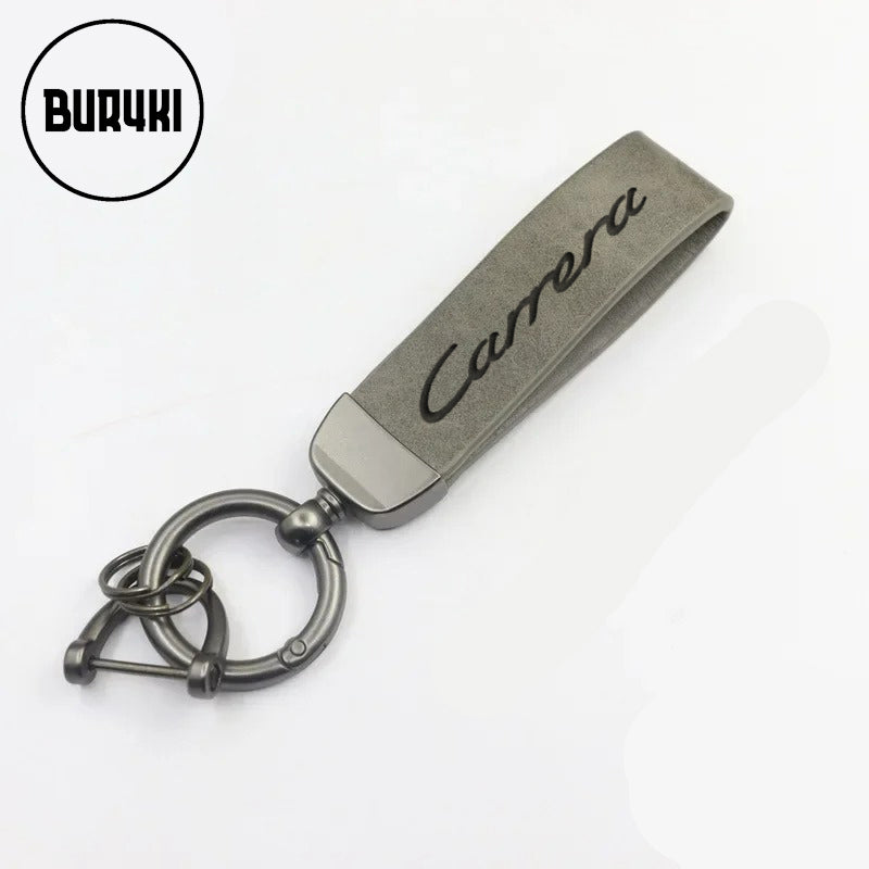 Porsche Carrera Leather Keychain
