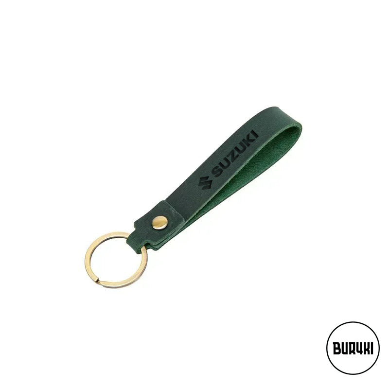 Suzuki Leather Keychain