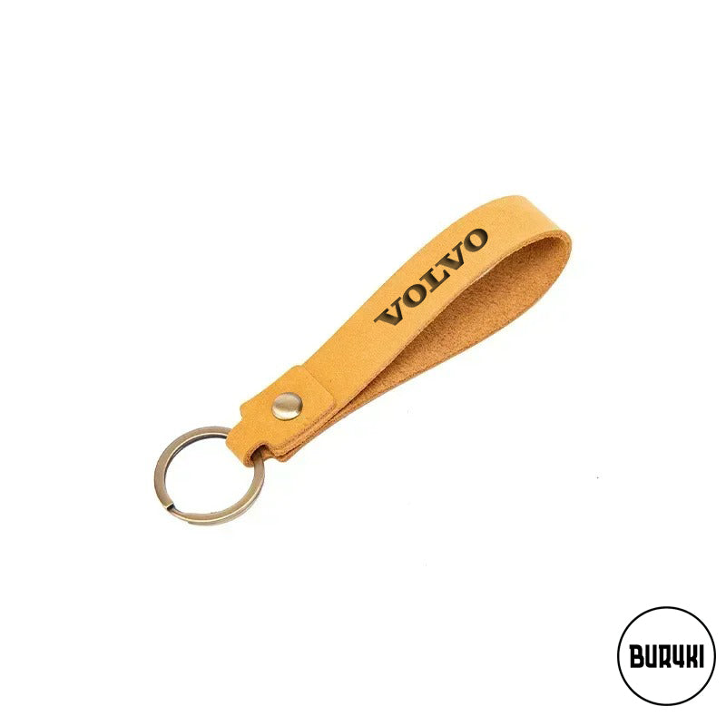 Volvo Leather Keychain