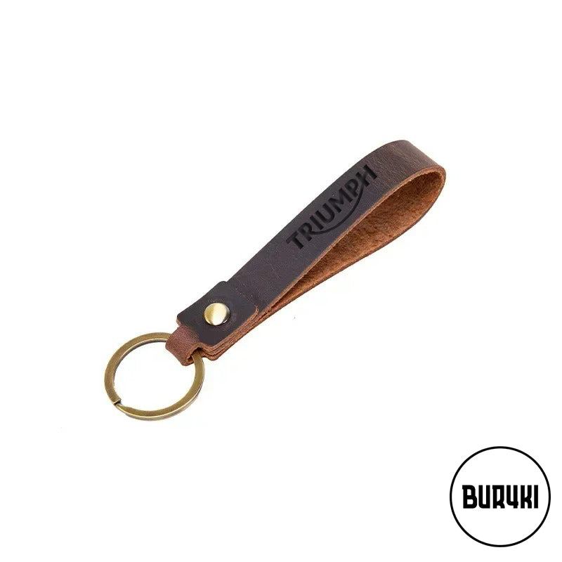 Triumph Leather Keychain